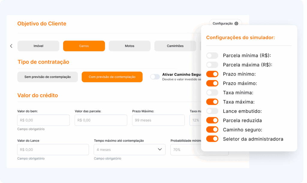 simulador de consórcio com inteligência artificial
